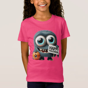 T-Shirt Monstre avec un Citrouille, par Natasha Us