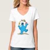 T-shirt Monstre Cookies vintage Jongle (Devant)