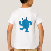 T-shirt Monstre d'anniversaire bleu (Dos)