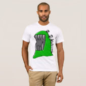 T-shirt Monstre de Caffine biseauté (Devant entier)