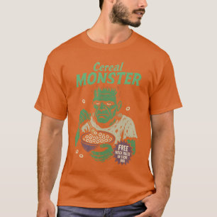 T-shirt Monstre de céréales Créature verte Cadeau d'horreu