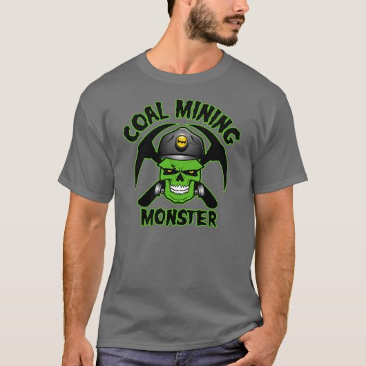 T-SHIRT MONSTRE DE CHARBONNAGE (Devant)