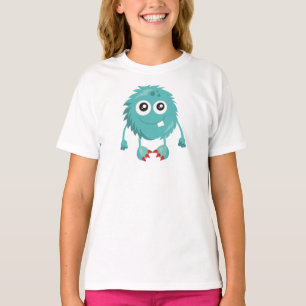 T-shirt Monstre De Fer, Monstre Bleu, Monstre Mignonne, Si