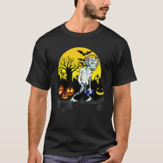 T-shirt Monstre de jeu vidéo zombie de joueur Halloween