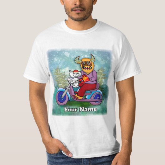 T-shirt Monstre de moto (Devant)