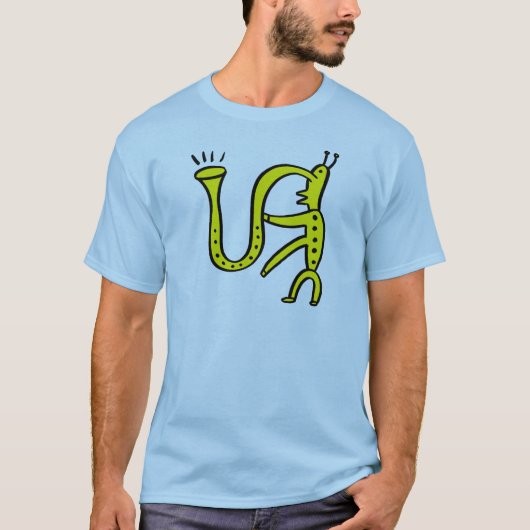 T-shirt Monstre de saxophone (Devant)