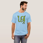 T-shirt Monstre de saxophone (Devant entier)