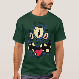 T-shirt Monstre déplaisant à trois yeux