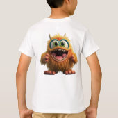 T-shirt monstre drôle pour les enfants (Dos)