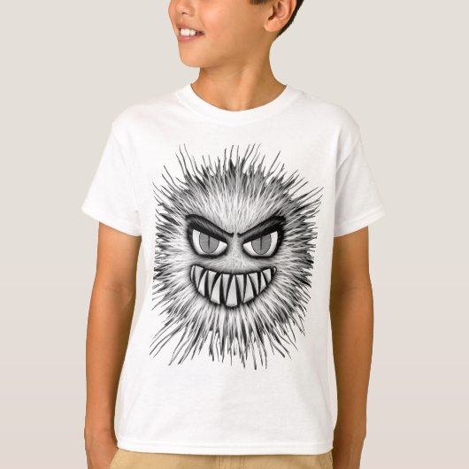 T-shirt Monstre effrayant d'Halloween (Devant)
