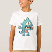 T-shirt Monstre effrayé (Devant)