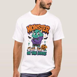 T-shirt Monstre en liberté Monstre de rue Halloween