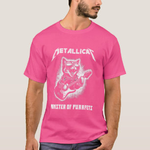 T-shirt Monstre En Métallicat De Purpets - Chat Drôle
