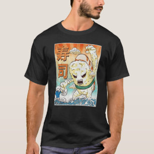 T-shirt Monstre japonais Kaiju Sushi