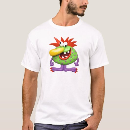 T-shirt Monstre jaune de nez (Devant)