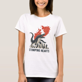 T-shirt Monstre Kaiju Cœurs Piétinés