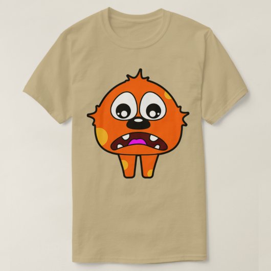 T-shirt Monstre orange (Design devant)