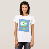 T-shirt Monstre orange/vert (Devant entier)