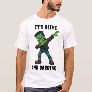 T-shirt Monstre pointu est vivant et dabs pour Halloween