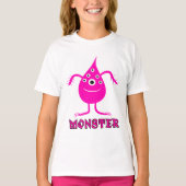 T-shirt Monstre rose (Devant)