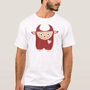 T-shirt Monstre rouge mignon