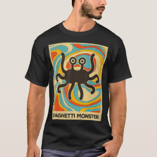 T-shirt Monstre Spaghetti vintage Atheist Retro Cadeau