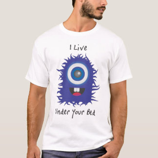 T-shirt Monstre velu bleu