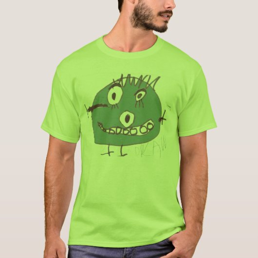 T-shirt Monstre vert (Devant)