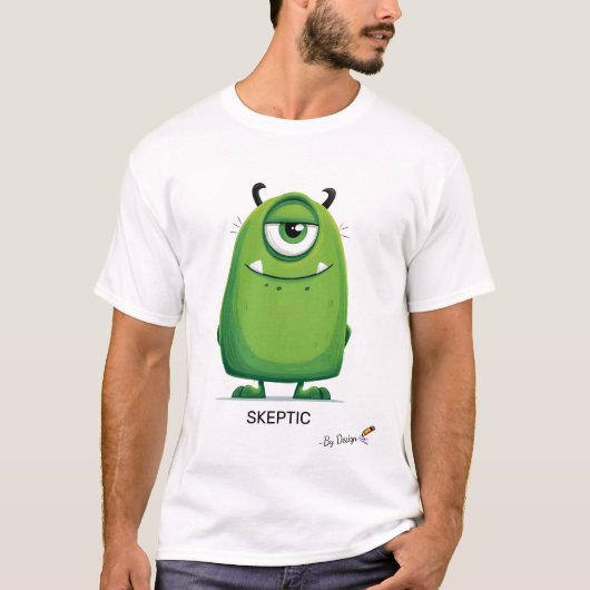 T-shirt Monstre Vert | SCEPTIQUE - De Conception | Amusant (Devant)