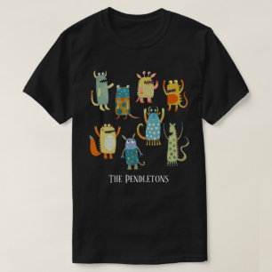 T-shirt Monstres amusants Personnalisé
