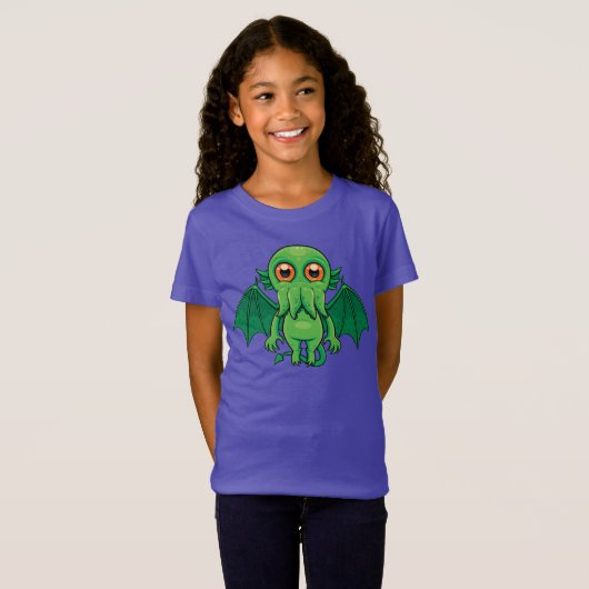 T-Shirt Monstres de Cute Green (Devant entier)