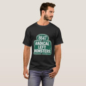 T-shirt Monstres de gauche radicale - Résiste drôle (Devant entier)