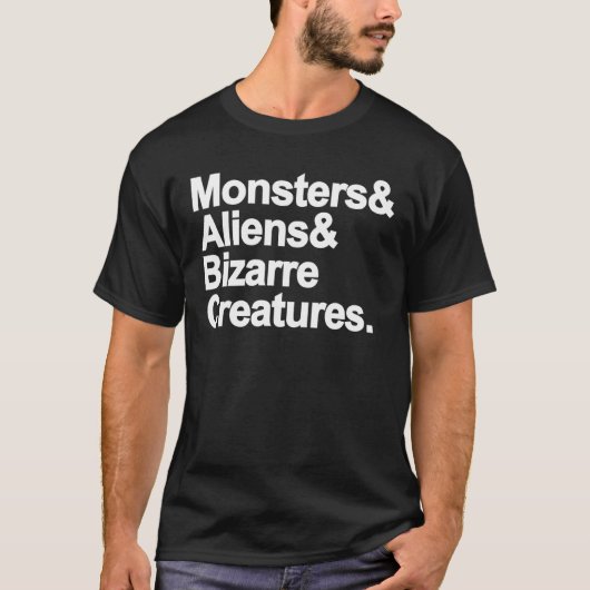 T-shirt Monstres Et Aliens Et Bizarre Créatures Hallowee (Devant)