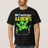 T-shirt Monstres et Aliens V3 (Devant)
