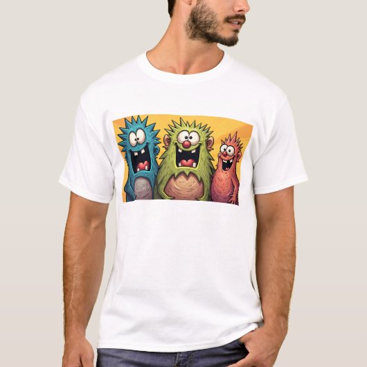 T-shirt Monstres funky d'Osaka : diffusion d'art, de joie  (Devant)