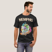 T-shirt Monstres heureux - Memphis (Devant entier)
