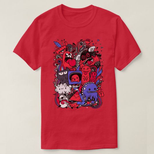 T-shirt monstres mignons (Design devant)