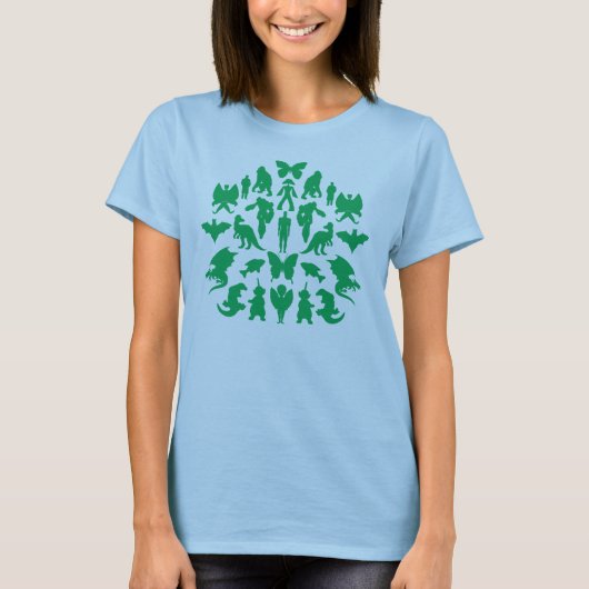 T-shirt Monstres verts (Devant)