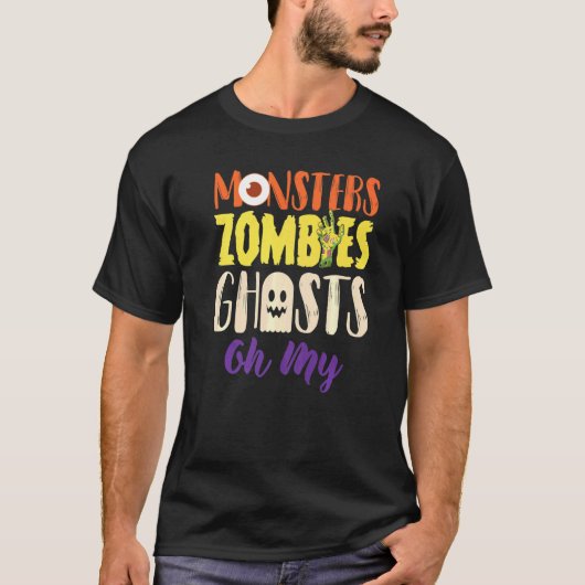T-shirt Monstres Zombies Fantômes (Devant)