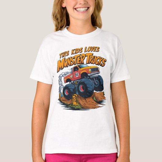T-shirt Monstrous Truck Conquiert Dirt Pile (Devant)