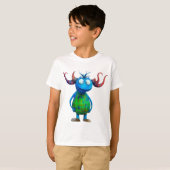 T-shirt Monstruo azul (Devant entier)
