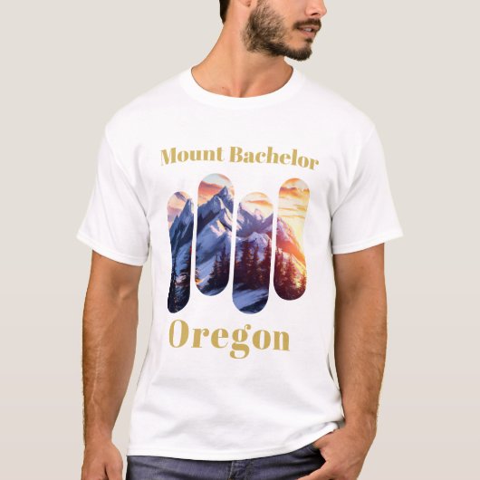 T-shirt Mont Bachelor - Oregon (Devant)