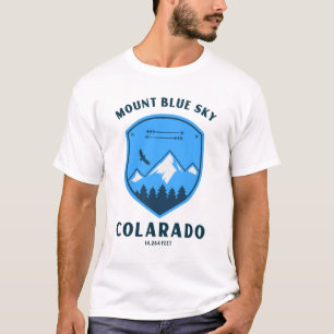 T-shirt Mont bleu ciel formellement monter evans