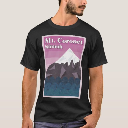 T-shirt Mont Coronet (Grunge Texture) (Devant)