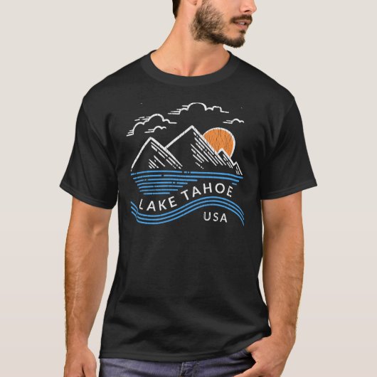 T-shirt Mont du lac Tahoe Sierra Nevada (Devant)