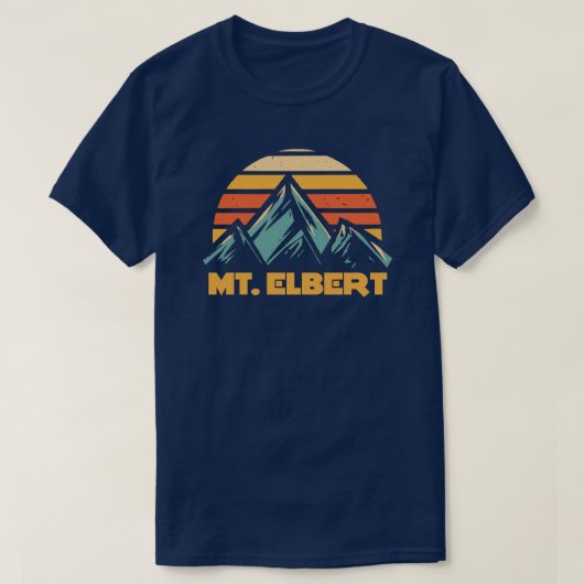 T-shirt Mont Elbert Colorado Turquoise (Design devant)