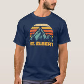 T-shirt Mont Elbert Colorado Turquoise (Devant)