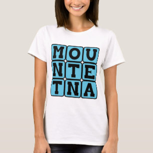 T-shirt Mont Etna, Montagne en Italie