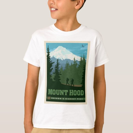 T-shirt Mont Hood | Oregon (Devant)
