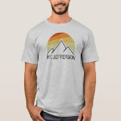 T-shirt Mont Jefferson New Hampshire Retro (Devant)